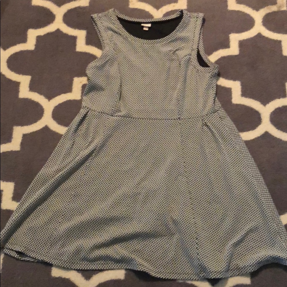 Merona black and white print sleeveless dress